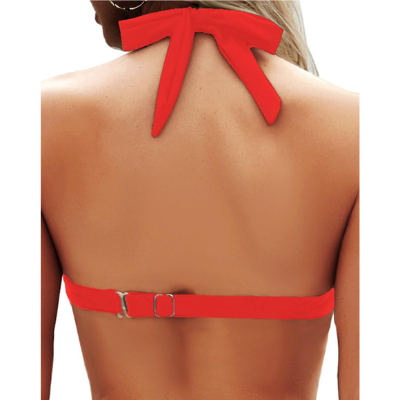 Halter Top Padded Swimsuit Top Bathing Suit Size XL - Picture 3 of 9